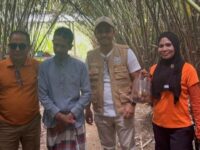 Ket gambar: Ketua DPD TMI Kota Kendari Sahuriyanto Meronda, didampingi Sekretaris DPD TMI Zulfiany Azis serta Penasehat TMI Kota Kendari Aldakesutan Lapae( foto)